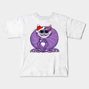 Santa Kitty Kids T-Shirt